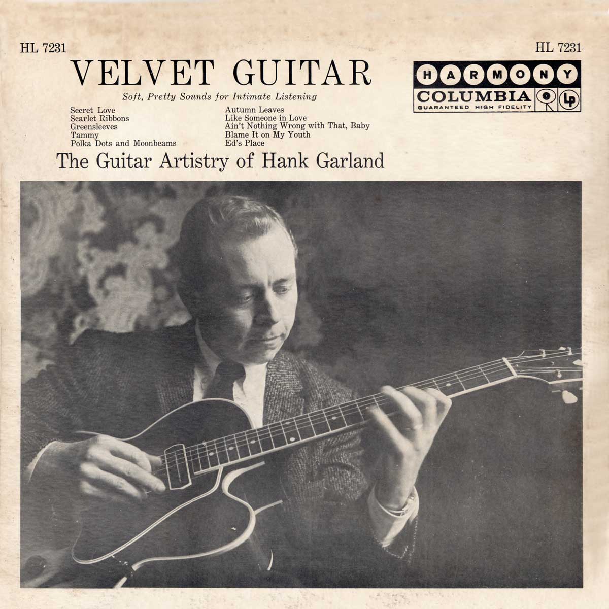 Hank Garland  - Velvet Guitar - Back cover